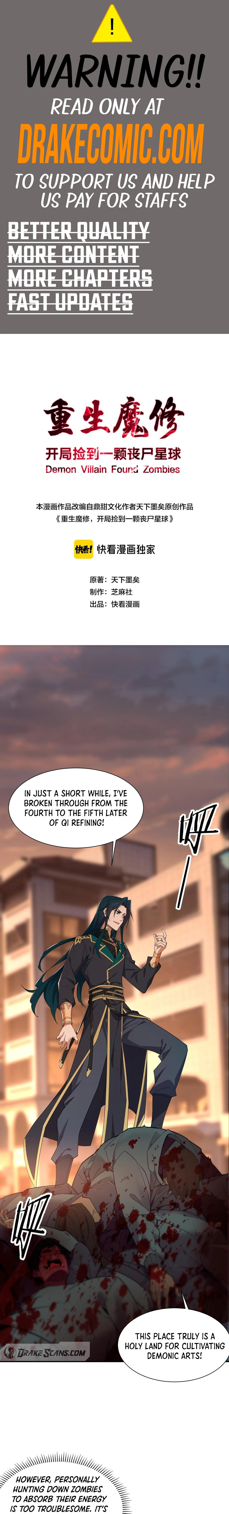 Reborn as a Demonic Cultivator, Picking Up a Zombie Planet at the Start – Chapter 2 page 0