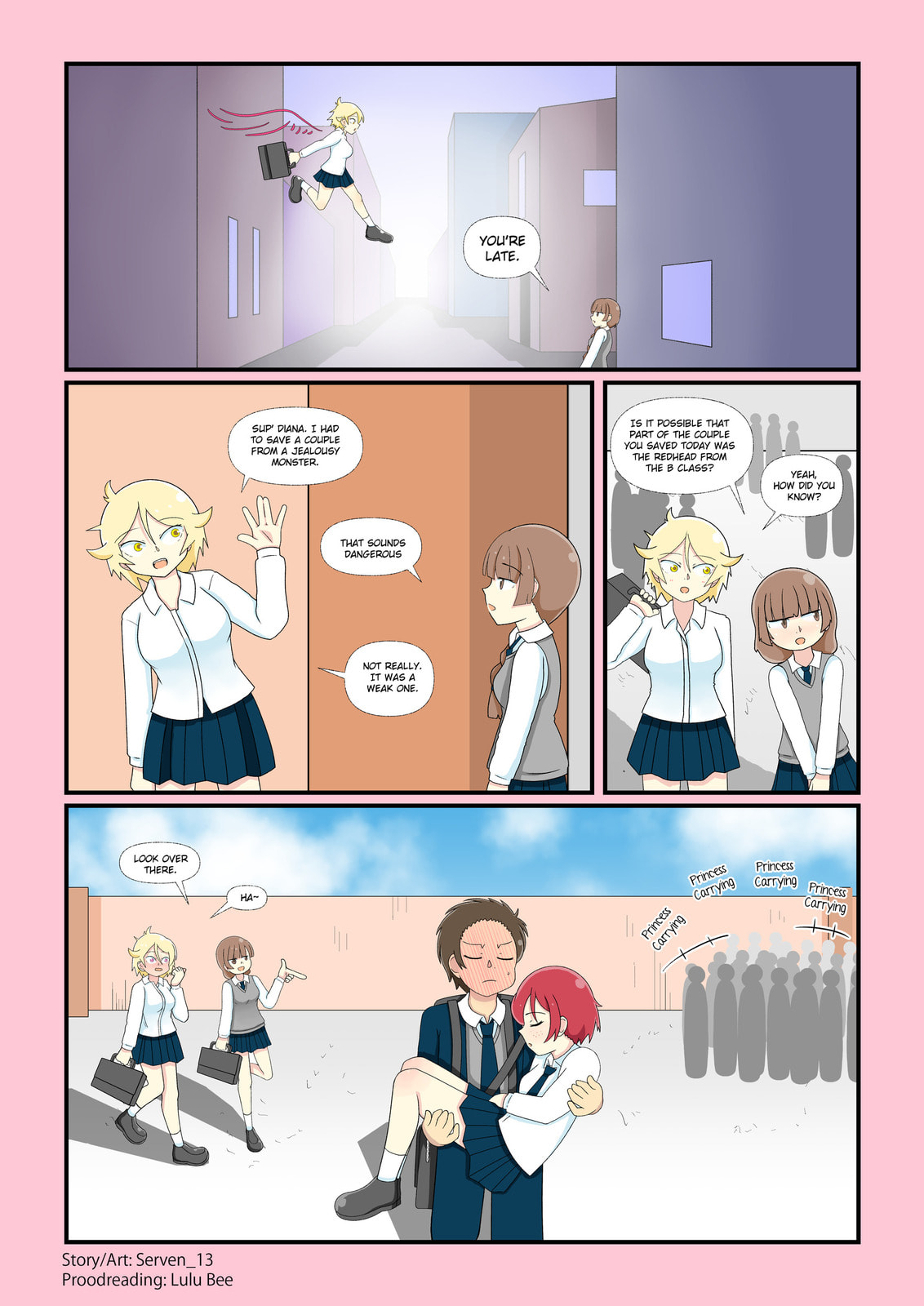 On the way to school page 0
